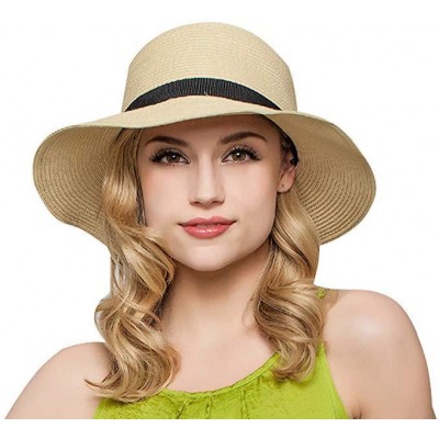   Floppy Sun Beach Straw Hats Wide Brim Packable Summer Cap NEW  eb-29756111